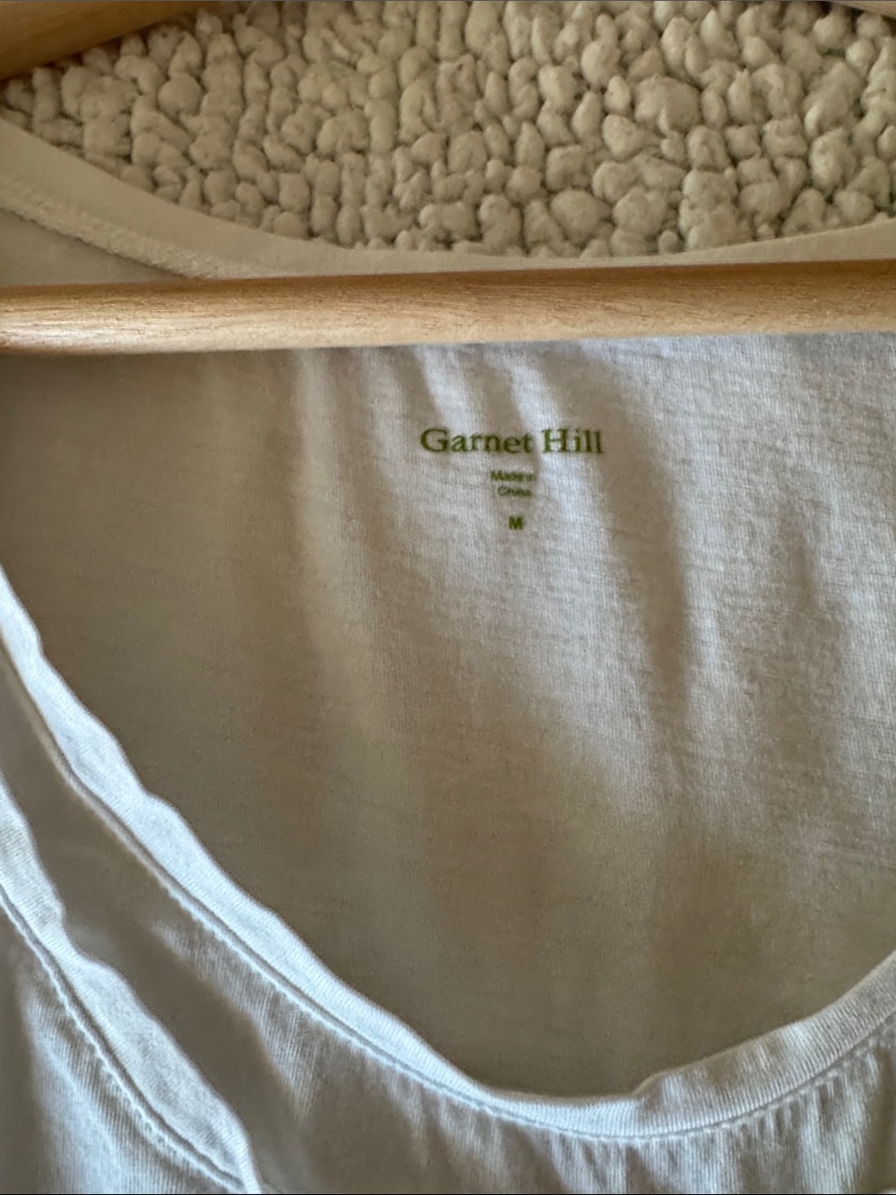 Garnet Hill White Scoop Neck Sleeveless Tank - Picture 12 of 13